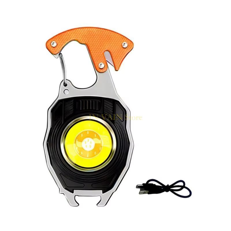 M5TC Aluminum Alloys Keychains Lamp Outdoor Camping Emergencies Charging Flashlights