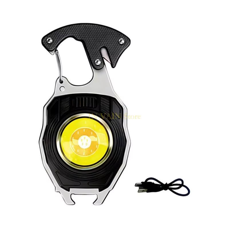 M5TC Aluminum Alloys Keychains Lamp Outdoor Camping Emergencies Charging Flashlights